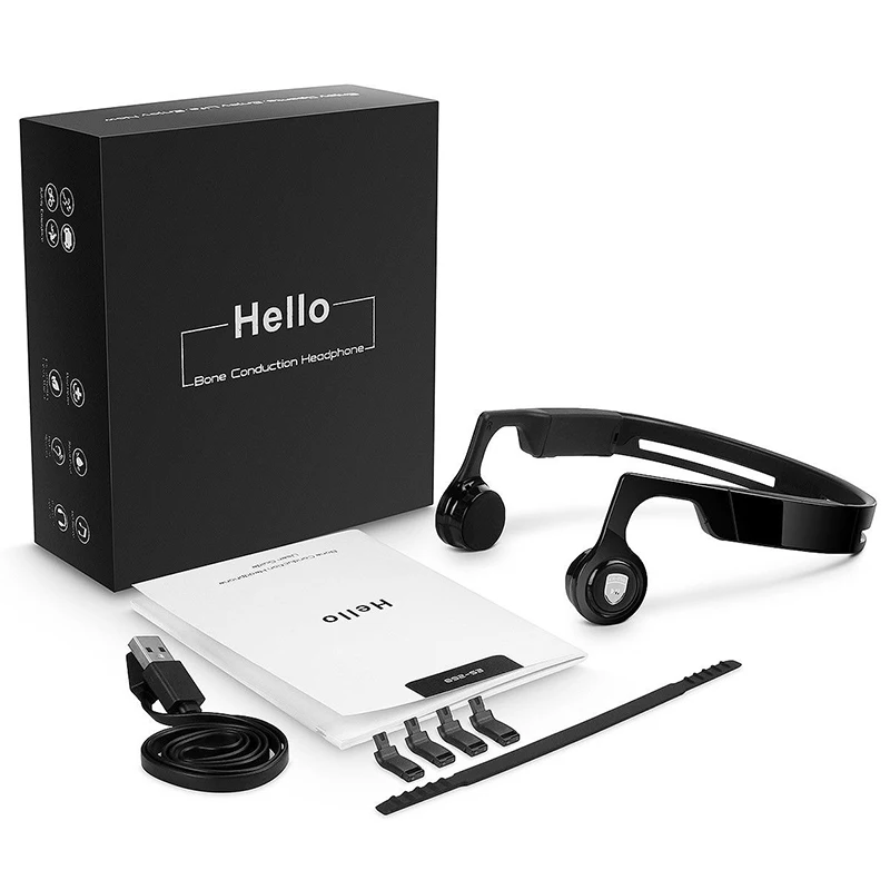 Bone Conduction Headphones Waterproof Outdoor Sports Headset Wireless Bluetooth Earphone Stereo with Microphone for Running | Электроника
