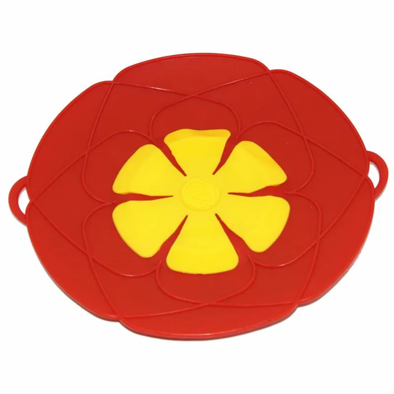1pc 26cm red 26 см 28 см силиконовая Крышка Пробка крышка для кастрюли Крышка Для Сковороды кухонные инструменты для приготовления пищи Кухонные принадлежности для цветов - Цвет: 1pc 26cm red