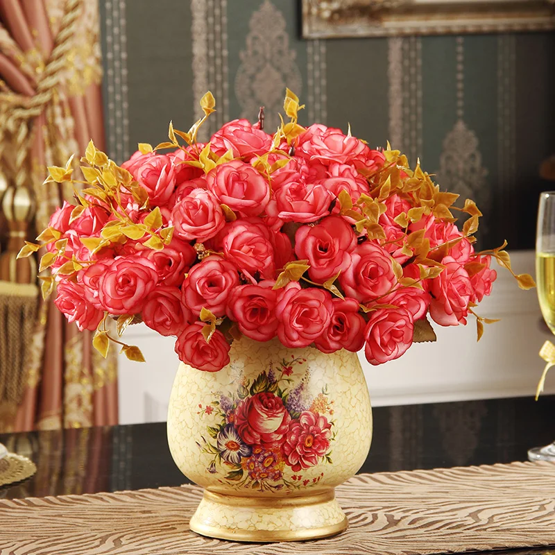 Маленькая ваза в европейском стиле напольная для цветов настольная украшение