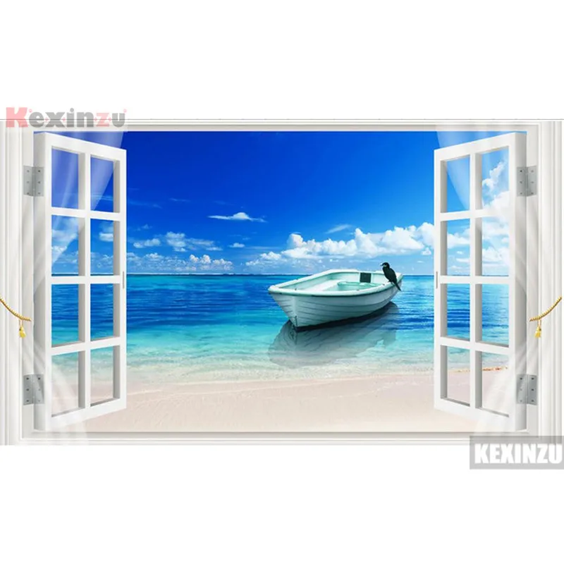 Kexinzu полный квадратный/круглый 5D DIY Алмазная картина вышивка крестиком &quotоконные