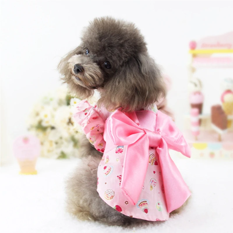 Abrlo Puppy Новая модная Однотонная юбка для питомца собаки галстук-бабочка животных
