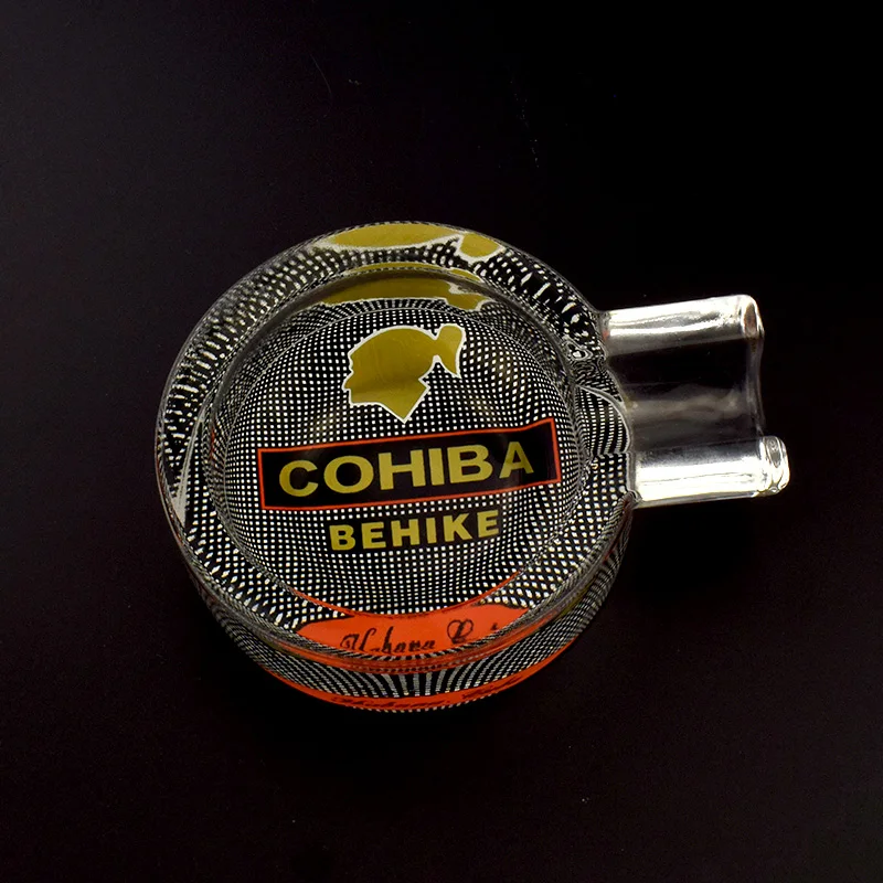 Стеклянная пепельница для сигар сигарет с 1 ясенем случайный цвет|metal ashtray|cohiba cigar