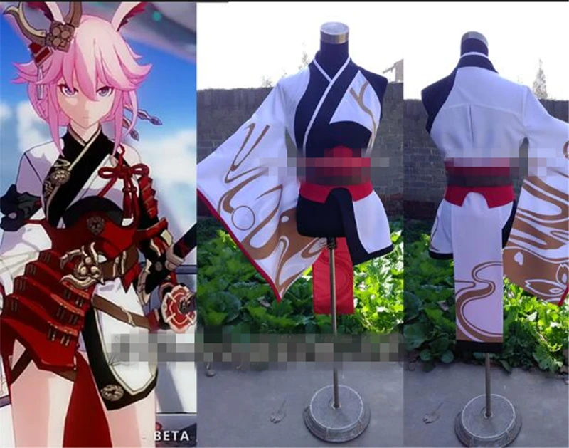 Аниме Горячая игра Honkai Impact 3rd Yae Sakura белый косплей-костюм платье на заказ одежда в стиле кимоно
