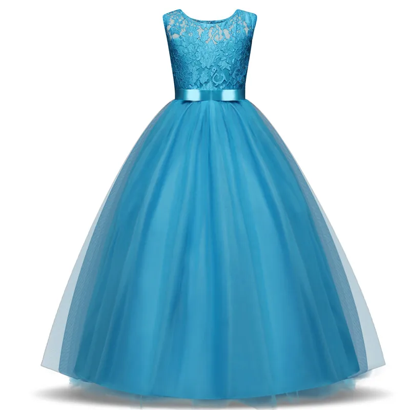 New Year Red Kids Dresses For Girl Clothes Children's Clothing Party Dress Teenage Wedding Gown Lace Princess Costume | Детская