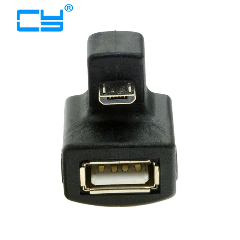 180 градусов вниз правый угол Micro USB OTG к 2 0 Женский удлинитель адаптер для сотового
