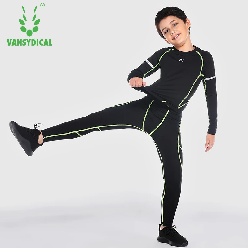 VANSYDICAL детские спортивные колготки костюм быстросохнущая эластичная одежда для