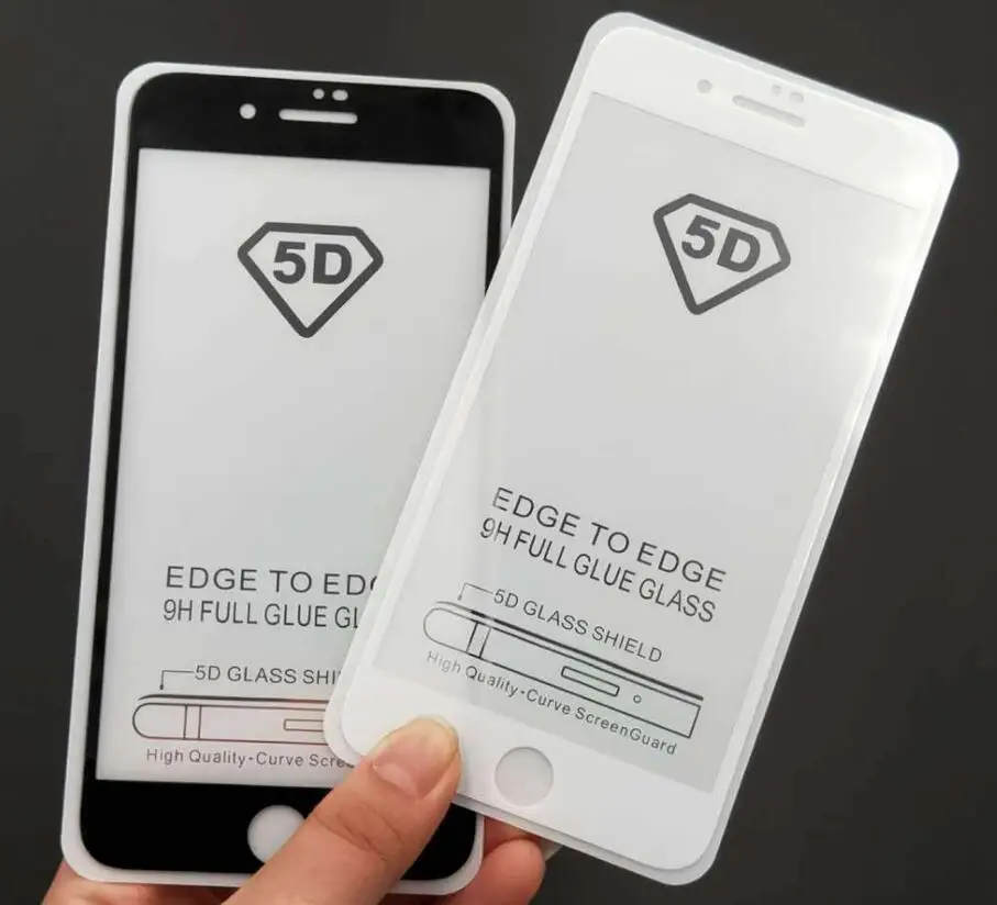 CAMDEMS 20 шт твердость 5D протектор экрана для iPhone 11pro max 11 XS MAX XR 6 6s 8 8P 7 7P X полное покрытие изогнутое закаленное стекло