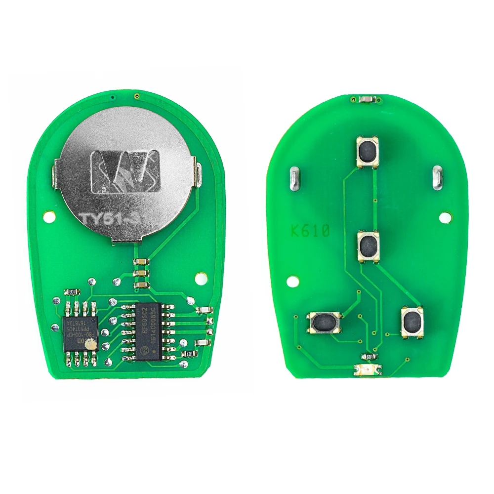 

KEYECU Replacement Remote Car Key Fob 3+1B for Toyota Tacoma Sienna Sequoia Tacoma 2005-2016 FCC ID:GQ43VT20T,Free Programming