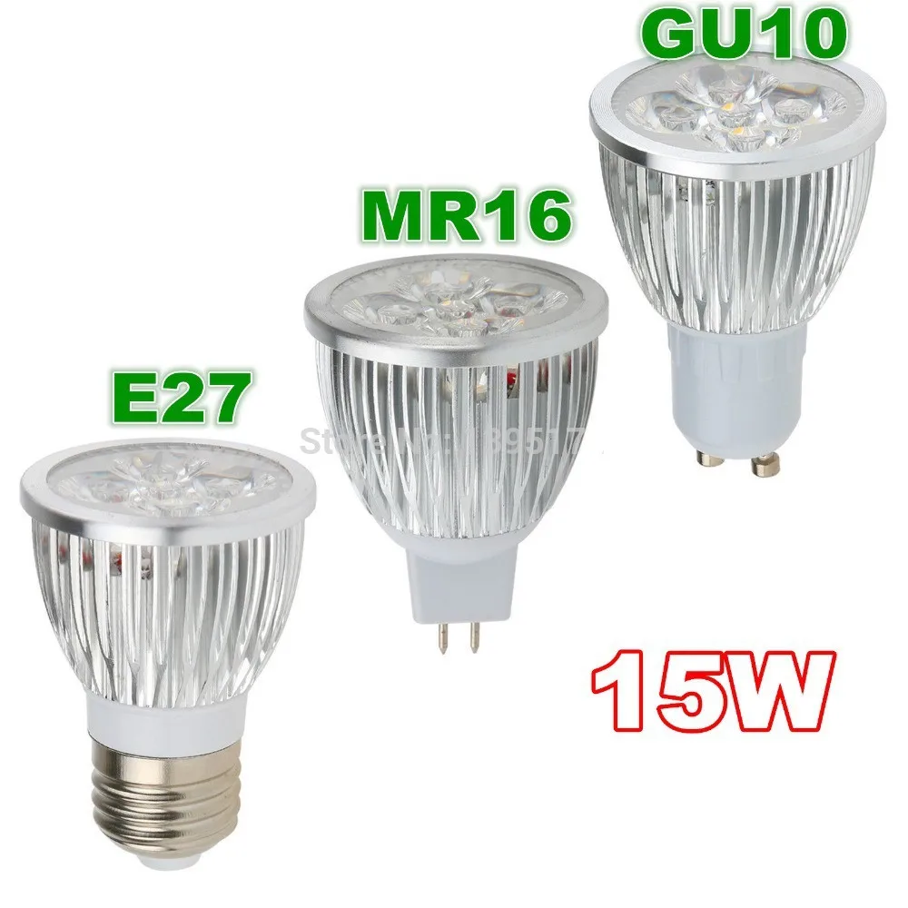 1 шт. суперъяркая Светодиодная лампа GU10 15 Вт 12 9 110 В 220 В|energy saving|cold whitespot light lamp |