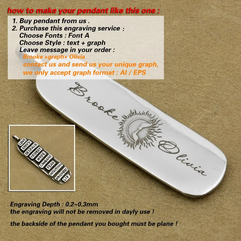 Кулон гравировальный сервис для высокой детализации глубокая гравировка