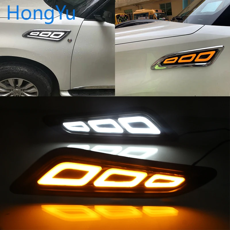 Светодиодный токарный светильник DRL сигнальная лампа боковые отверстия StickerFor