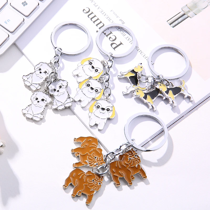 Flyingforest Foxhound собачий брелок мультяшный животный Детский милый для ключей Женская