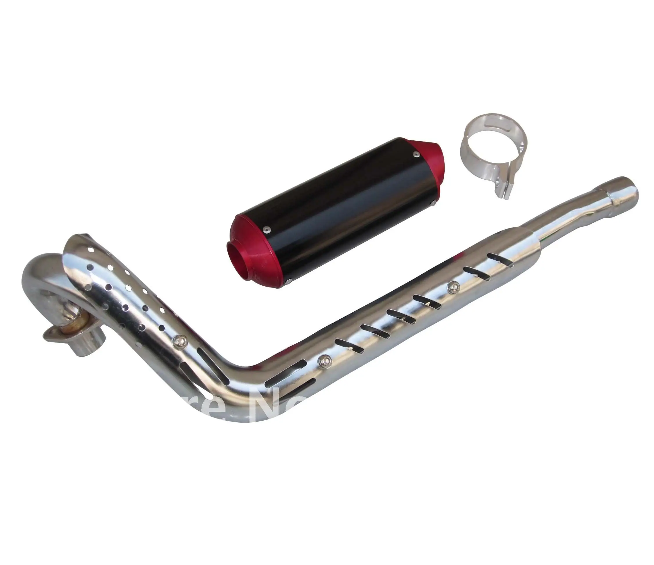 

NEW 38mm CNC RED EXHAUST MUFFLER KLX110 PIPE PIT BIKES