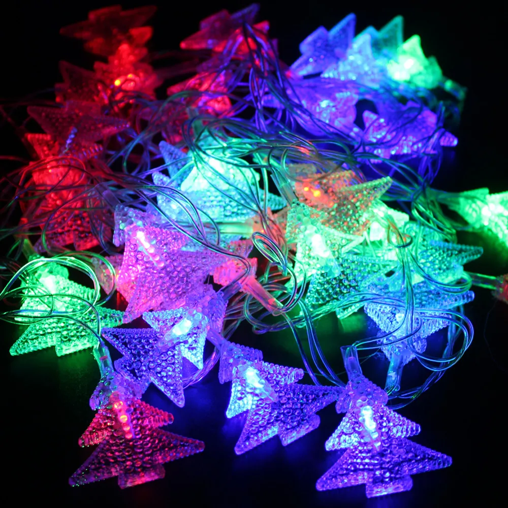 Рождественская светодиодная гирлянда световая Сказочная 5 м 10 110 В 220