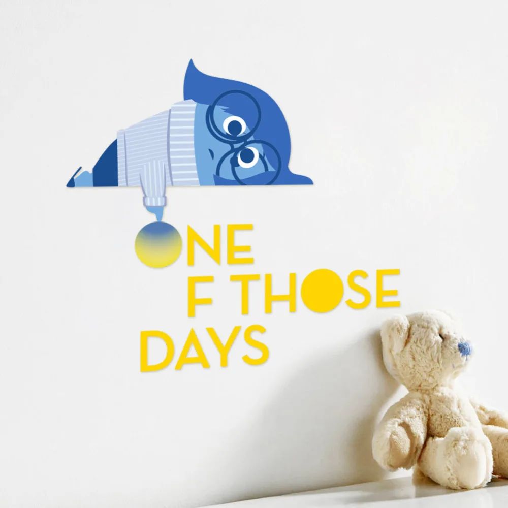 3d мультяшная наизнанку настенный стикер для детской комнаты Съемный Настенный