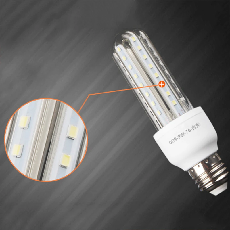 

High brightness LED lamp 110V/220V E27 3W 5W 7W 9W 12W 16W 20W 23W 30W SMD 2835 Corn Bulb Chandelier LEDs light Spotlight