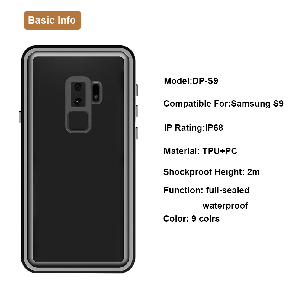 Водонепроницаемый чехол для Samsung Galaxy S9 Plus с рисунком питомца PIX68 | Мобильные