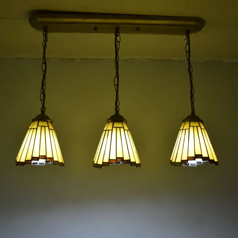 Подвесной светильник Tiffany Витражная лампа в европейском стиле для столовой E27 110