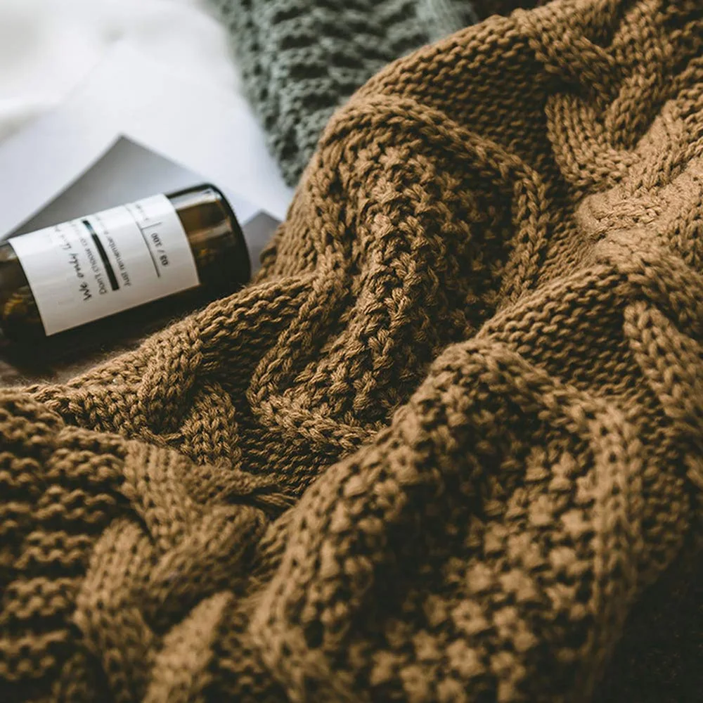 GVCD трикотажная шерстяная супер мягкая наволочка для подушки однотонная