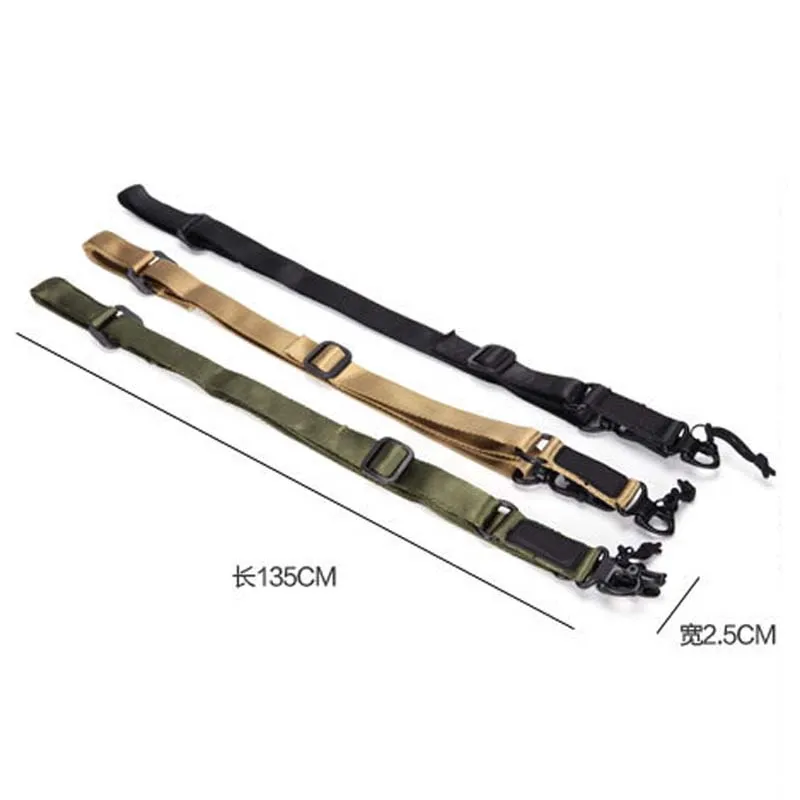 

New Outdoor Tactical Nylon Multi-Mission Adjustable MS2 Rifle Sling Gun Strap Belt Mount Set BK/TAN/OD