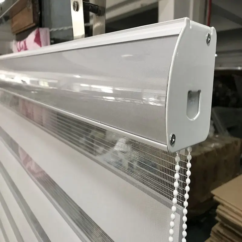 Горизонтальные Sheer тени слепой Зебра двойной рольставни и лечения окна Custom