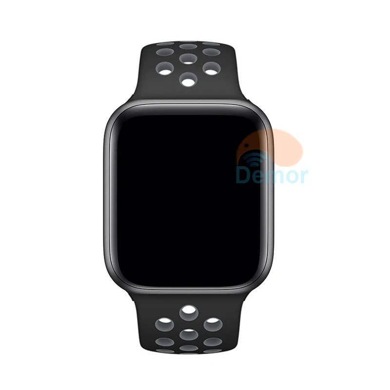 Black Grey IWO 8 Смарт-часы 44 мм серия 4 Bluetooth монитор сердечного ритма умные часы для мужчин и женщин Подарки iOS iPhone Android телефон Apple Watch - Цвет: Black Grey