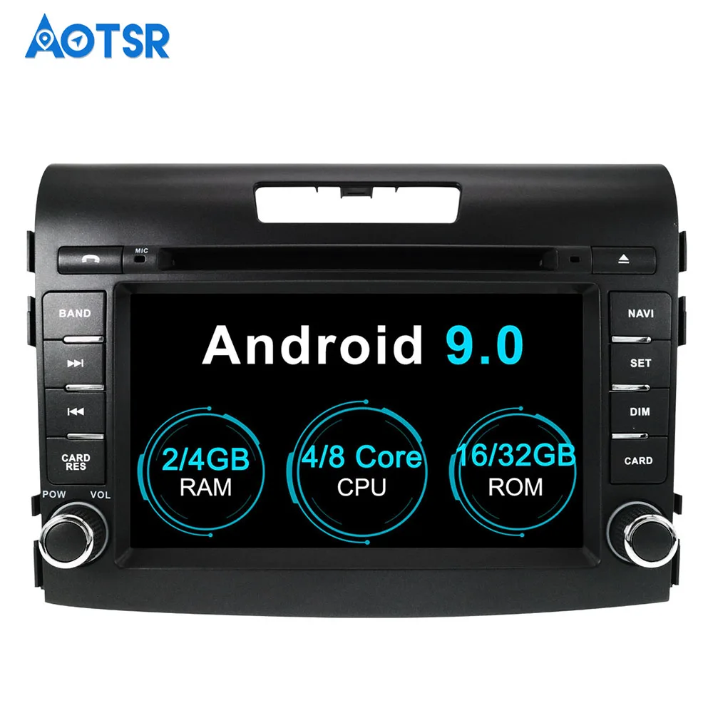 Aotsr Android 9 0 GPS навигация автомобильный dvd плеер для Honda CRV 2012 2016 мультимедиа 2 din радио