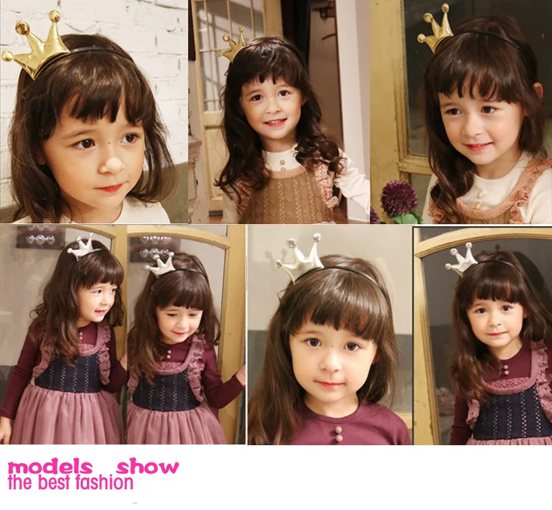 Корона обруч для волос детей короны металлическая Ретро дыхательная линейка