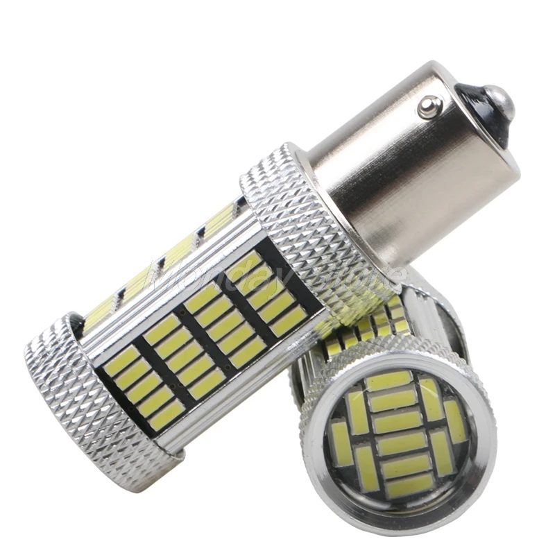 BRIDAY 2шт BA15S P21W 1156 4014 92smd обратный светильник с поворотным сигналом светодиодный