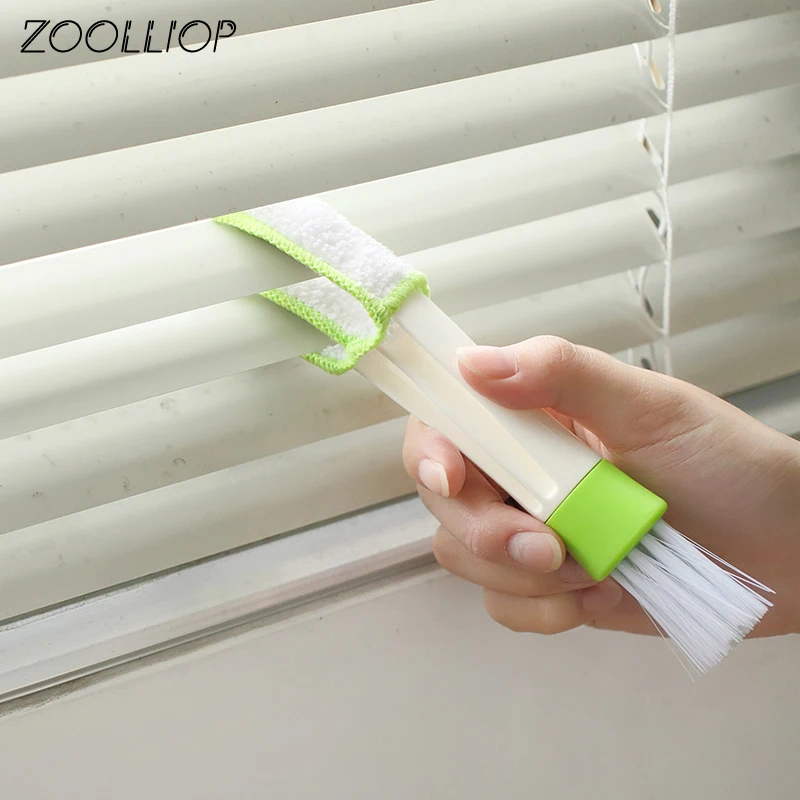1 шт. двухсторонняя щётка для чистки автомобильных жалюзи и клавиатуры|Чистящие
