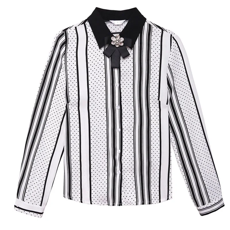 Новинка модные женские шифоновые блузки большие размеры S 4XL черный цвет