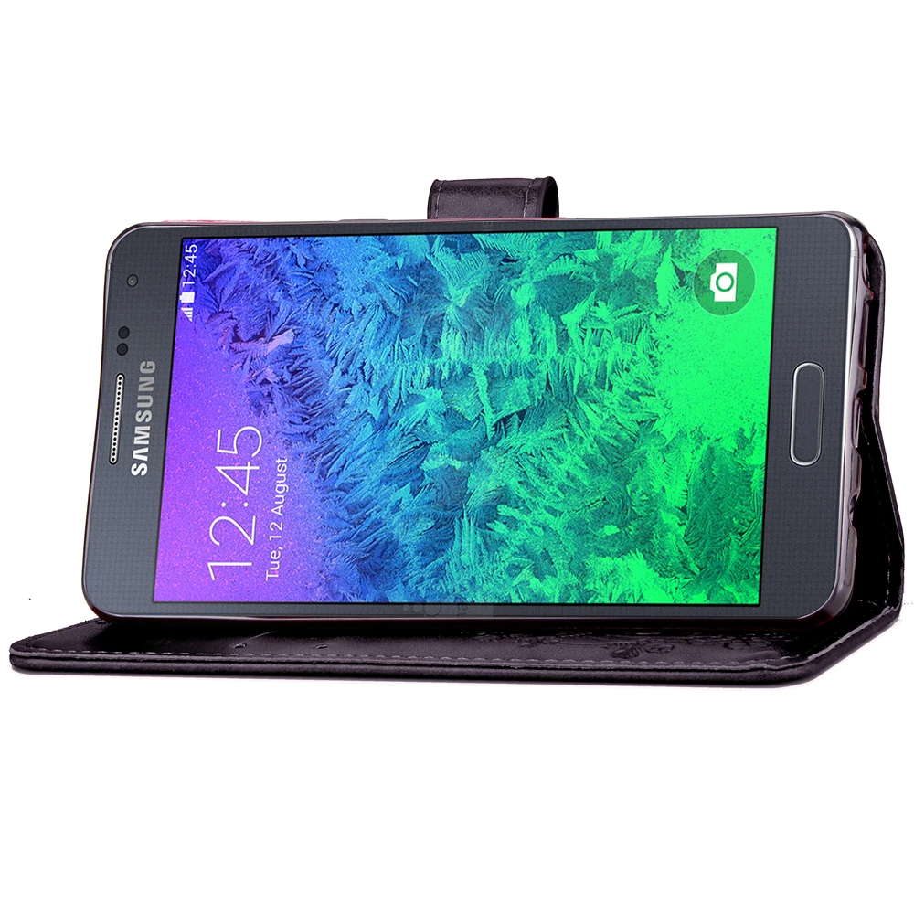 Чехол книжка для Samsung Galaxy Alpha G850 G850F 4 7 дюйма из ПУ кожи|Чехлы-портмоне| |