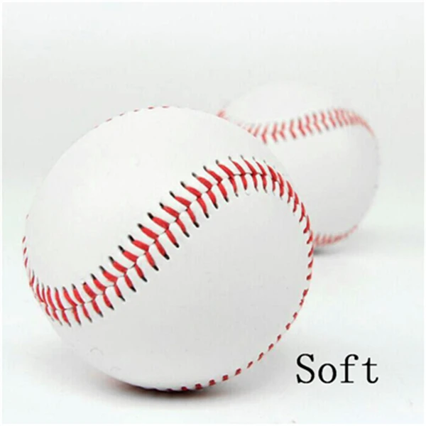 Soft PTOTOP Универсальный 9# ручной работы спортивные ПВХ верхняя Резиновая внутренняя Бейсбол шары Training Упражнение Бейсбол бейсбольная команда дропшиппинг - Цвет: Soft