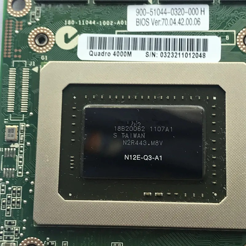 Новинка! Фотографическая видеокарта Quadro 4000M Q4000M 2G CN 0HGXY3 HGXY3 Vga карта для dell m6600 m15x hp
