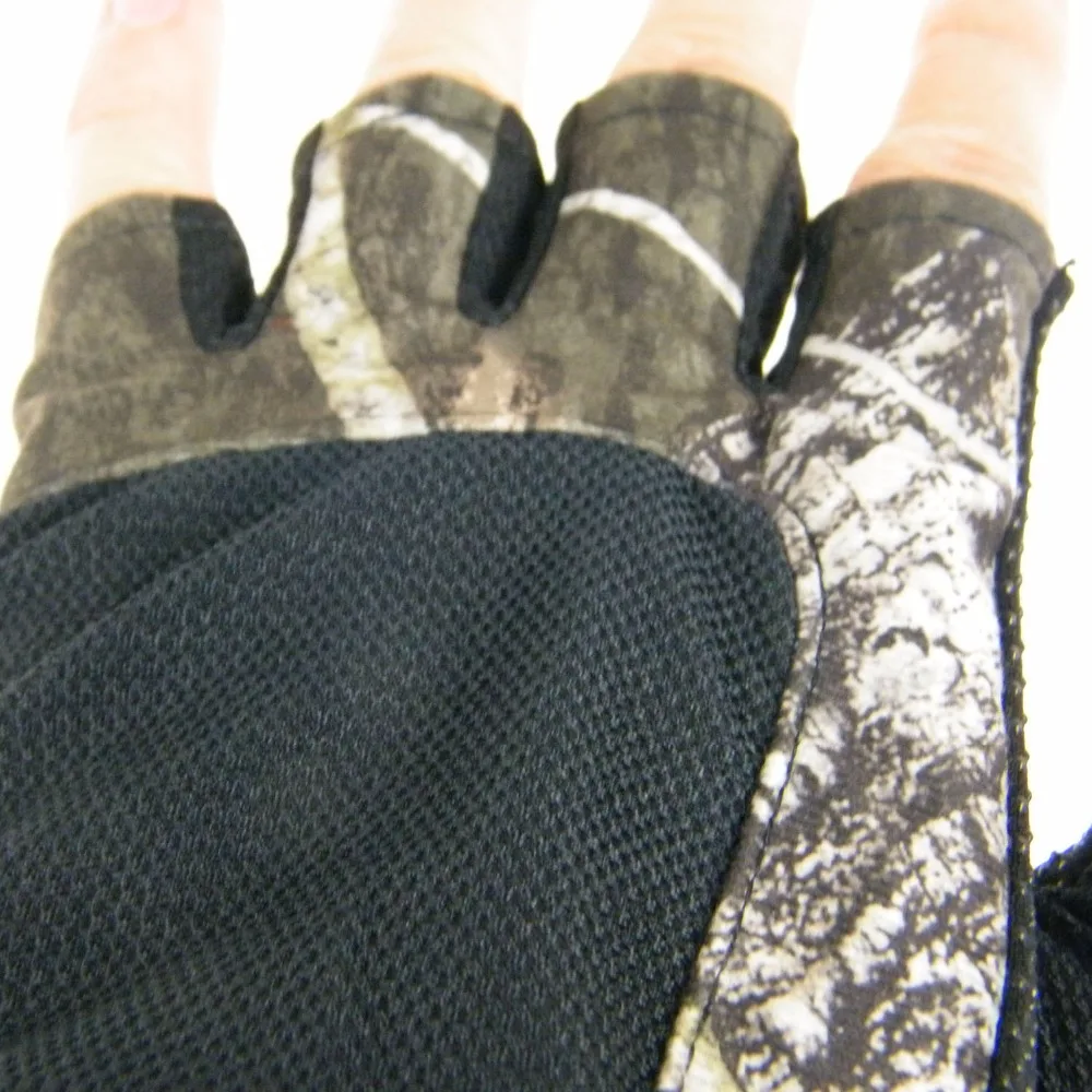 1 пара, перчатки для рыбалки с полупальцами, Нескользящие, прочные, 5 отрезаемых пальцев, камуфляжные, для рыбалки, охоты, верховой езды, перчатки для мужчин