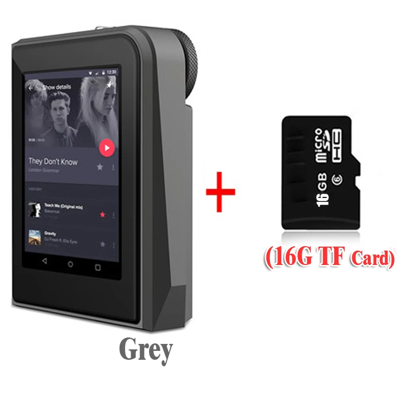GreyWith16GBTFcard Мини Спортивный MP3 плеер ruidu A50 HD без потерь с экраном 2,5 дюйма Hifi MP3 музыкальный плеер с поддержкой tf-карты 128G/DSD25 - Цвет: GreyWith16GBTFcard