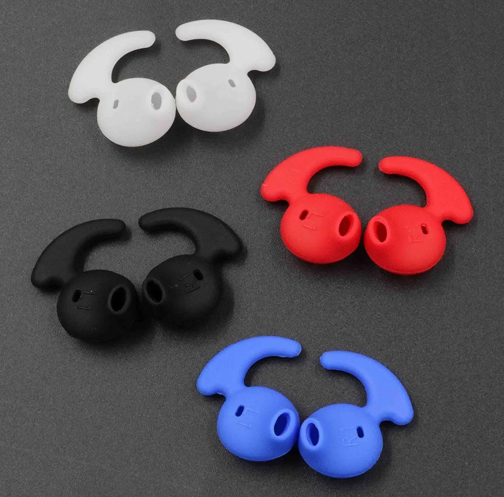 4 пары (белые/черные/красные/синие) Силиконовые Наушники вкладыши для Galaxy S7edge S7