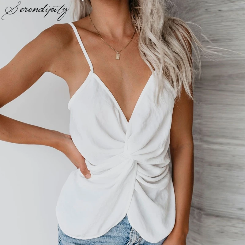 Плиссированный розовый топ с бантом женская сексуальная летняя белая майка