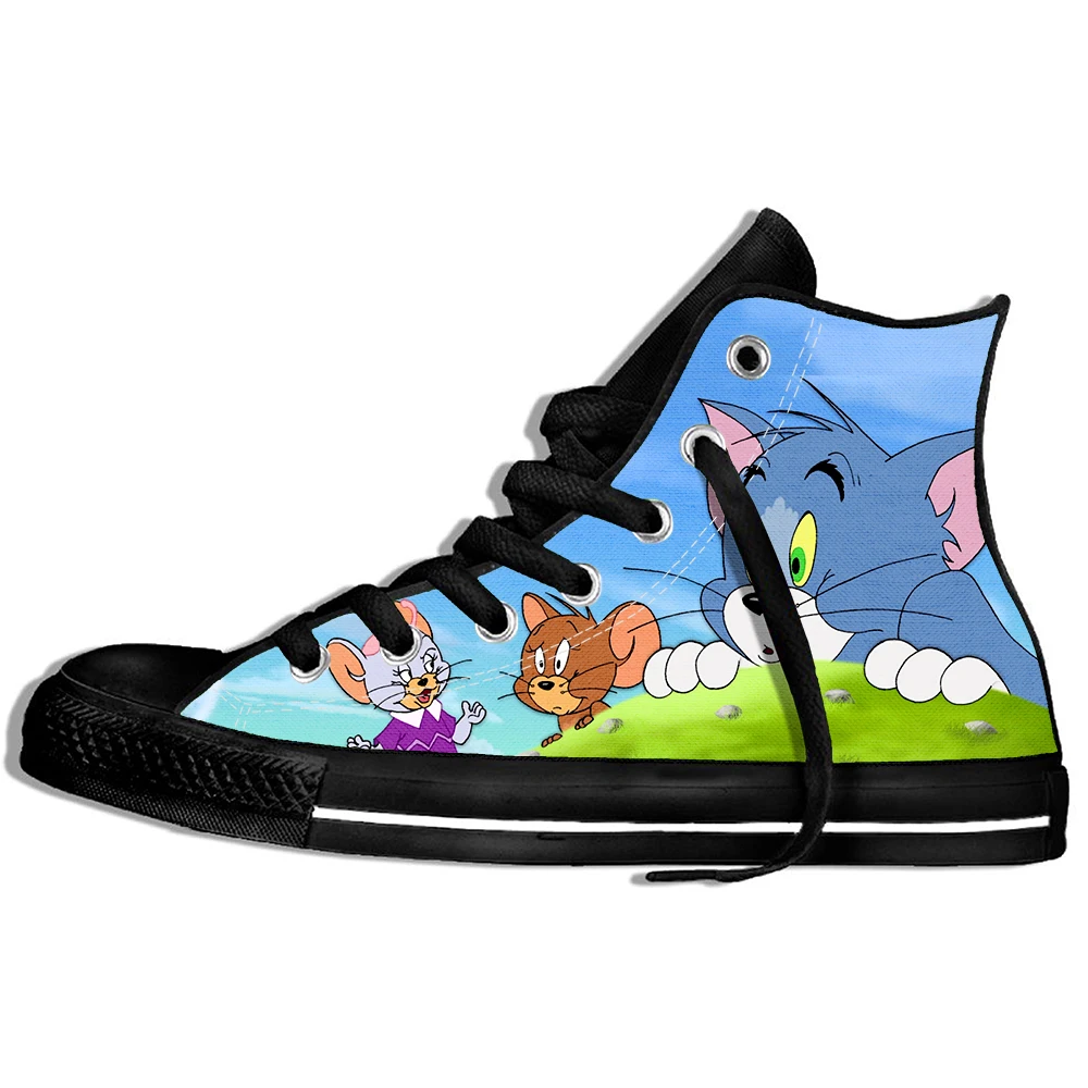 Новинка 2019 года модные кроссовки TOM &amp JERRY Повседневная Удобная легкая обувь с