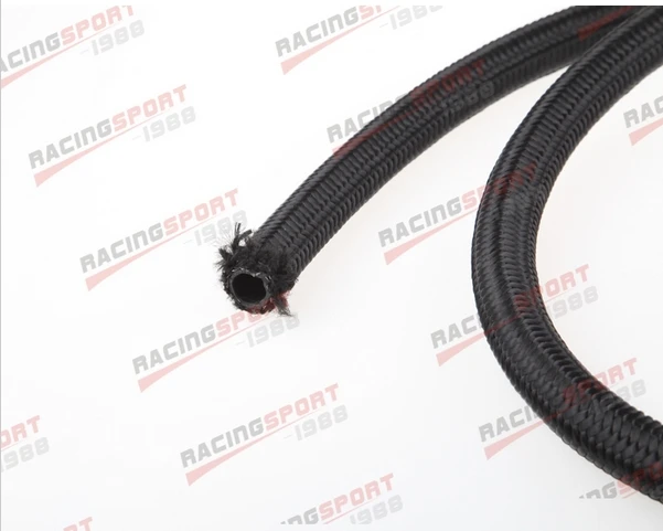 

Black NYLON cover braided 1500 PSI -12AN AN12 Oil Fuel Gas Line Hose Foot