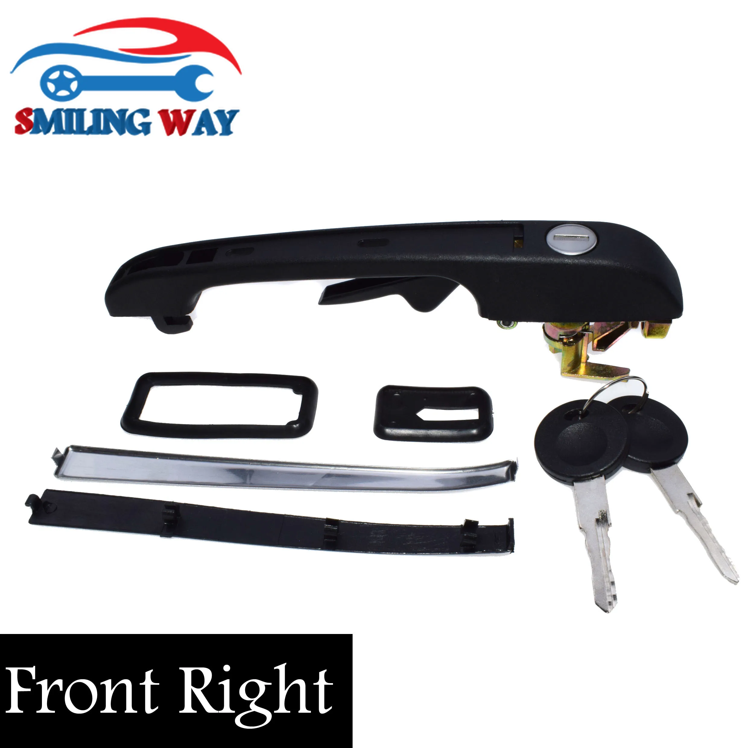 Smiling Way# наружная дверная ручка для VW Golf Jetta MK1 MK2 Scirocco Caddy Derby Passat Polo Santana передний задний левый правый набор
