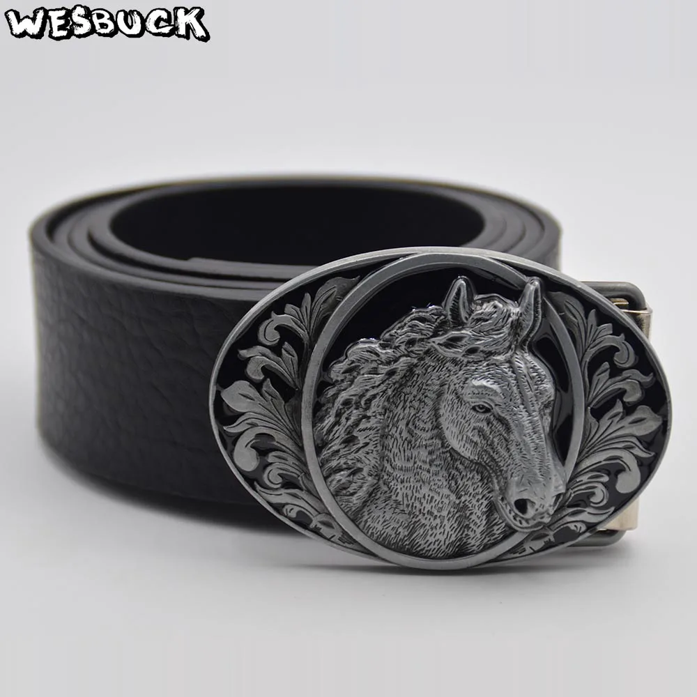 5 PCS MOQ WesBuck бренд лошадь металлические пряжки ремня с классными клепками в виде