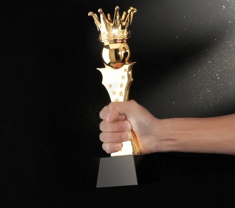 Высокое качество! корона образный металлический Trophy С индивидуальный Кристалл База для легкой атлетики чемпионов награду Кубок Спорт Сувениры