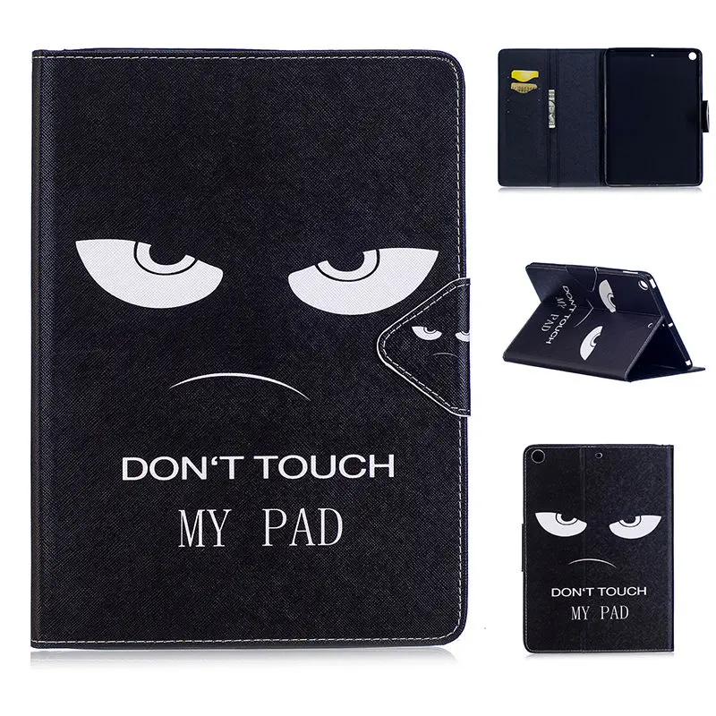 Чехол для планшета Apple, iPad 9,7,,, A1822, A1893, 9,7 дюймов, умный чехол, модный Чехол С Откидывающейся Крышкой и кошкой для девочек+ пленка+ ручка