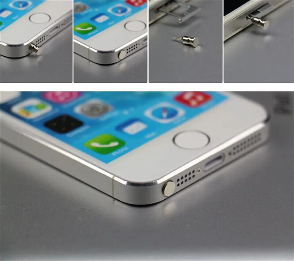 5PCS/SET Dustproof Anti Dust Plug 3.5mm Earphone Jack PLUG Sim Card Needle for Mobile Phone iPhone 8 7 X 5 6 6S Plus | Электроника