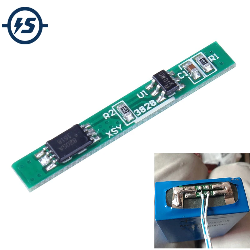 Защитная плата BMS 1S для литиевого аккумулятора 10 шт. полимерная PCM PCB защиты от