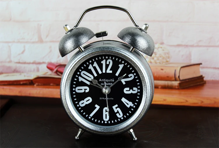 Ретро индустриальной эпохи лофт RH серебристый металлик стол колокол тревоги