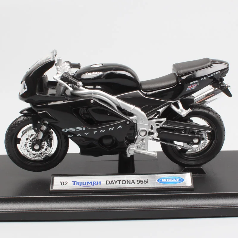 1:18 весы Welly mini Triumph Daytona 955i Спорт Мотоцикл литье под давлением Модель Миниатюрные игрушки подарки для детского коллекционирования