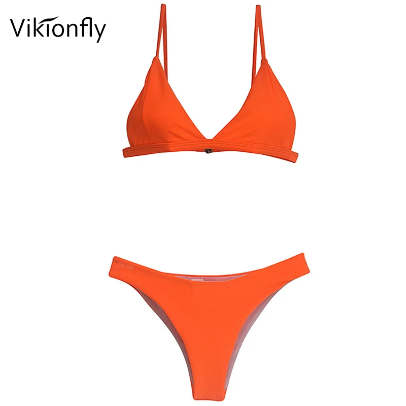Пикантный мини бикини Vikionfly с лямкой на шее бразильский купальник Женский
