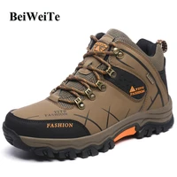 men hunting hiking boots waterproof big size climbing moutnain sneakers for male trekking camping autumn outdoor sport shoes hot